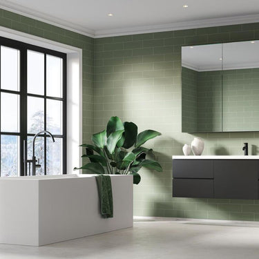 Fibo Urban Olive Green Metro Brick Wall Panel